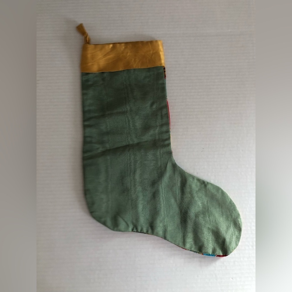 Hand Made Patchwork Holiday Stocking - Picture 6 of 10